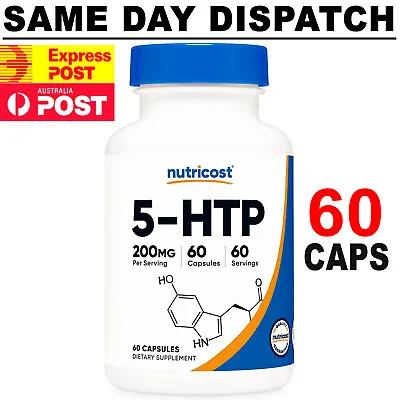 Nutricost 5 HTP 200mg 60 Capsules PREMIUM Quality  FAST POST AU • $34.95