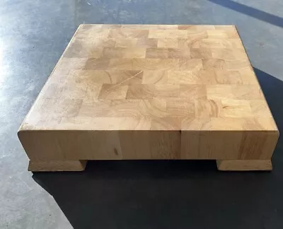 End Grain Cutting Board/butcher Block - Well Equipped Kitchen VTG 15X15” • $89.99