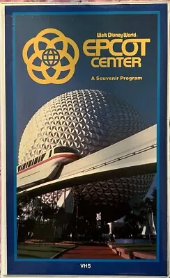 Walt Disney World EPCOT Center: A Souvenir Program  VHS (1983) - 162 VS • $15