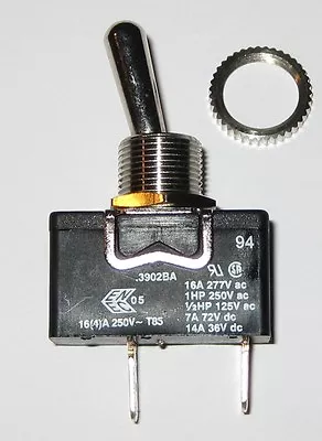 Arcolectric Toggle Switch - Monentary OFF - SPST 16 Amp AC  /  7 Amp DC - 3902BA • $8.95