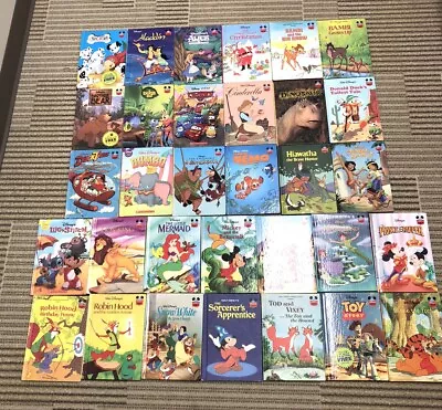 Lot Of 32 Disney's Wonderful World Of Reading Classic Story Books Some Vintage • $22.99