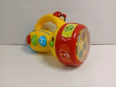VTech Spin And Learn Color Flashlight Kids Toy Phone 5.5  Works Great! • $8.99