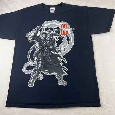 Y2K Mage Wars Board Game Promo Shirt Adult Large Mens Black Fantasy Tee • $7.20