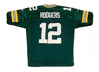 Aaron Rodgers — Green Bay Packers Reebok Stitched Jersey — Size 48 • $39.99