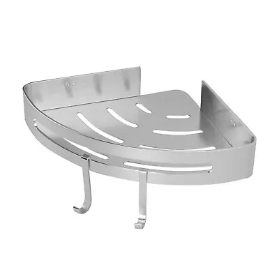 £4.99 • Buy Adhesive Corner Shower Caddy 1 Tier Shower Shelf Corner Shelf No Drilling | M&W