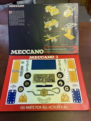 Vintage Meccano Set 2 From 1976 100% Complete In Original Box With Manuals (K) • £49.50