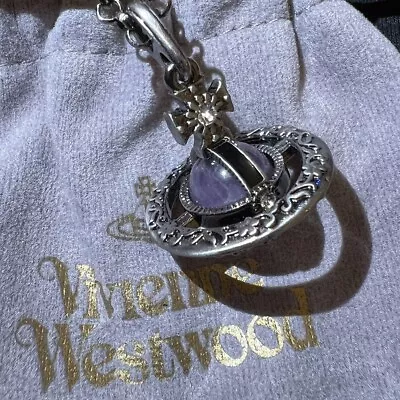Vivienne Westwood Nana Small Purple Orb Necklace Rhinestone • $45.97