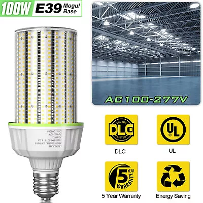 100W LED Corn Light Bulbs 15000Lumen E39 Mogul Base AC110-277V 5000K Daylight • $58.89