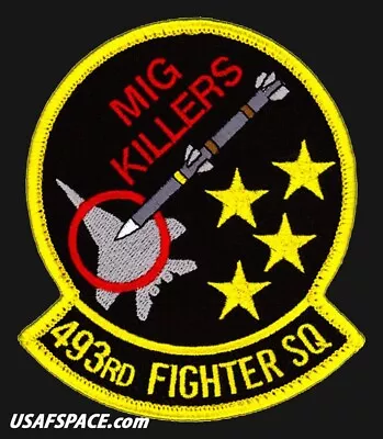 USAF 493rd FIGHTER SQ-F-15E -MIG KILLERS- RAF Lakenheath ENGLAND-ORIGINAL PATCH • $9.95