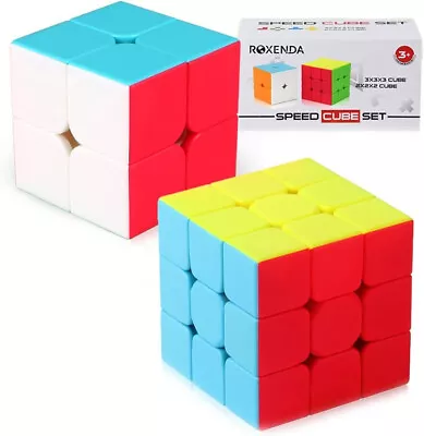 Speed Cube Bundle Of 2x2x2 & 3x3x3 Lot Set Magic Smoothly Twist Puzzle ABS Safe • $12.95