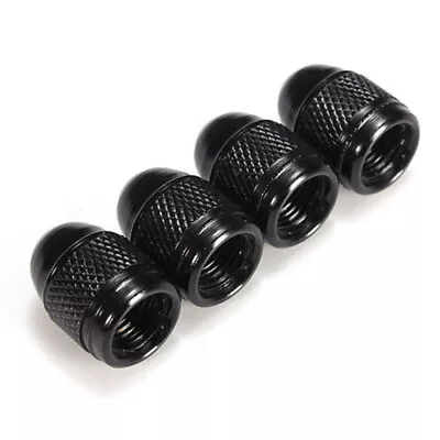 4x Universal Black Bullet Caps Auto Car Tire Wheel Valve Stem Cap Air Dust Cover • $2.15