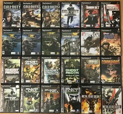 Warfare Shooter Games For Playstation 2 Ps2 TESTED AND WORKING • $5.97