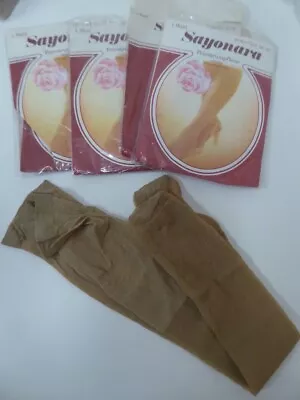 Lot Of 4 Pairs 1960’s German SAYONARA Nylon Pantyhose Sz 38-42- New In Package • $9