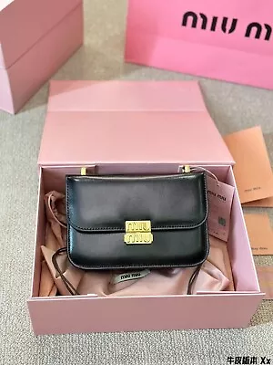 MIU MIU Black Should Bag  Fashion 2024 !!! • $128