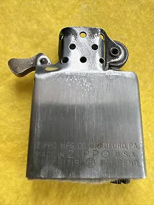 Vintage Nickel  Zippo Insert 1950+ 2517191 Patent  Good Condition • $117.54