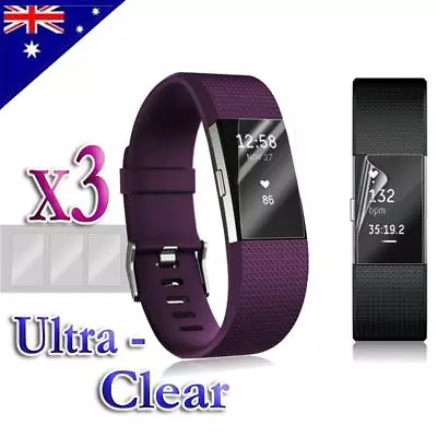 $2.85 • Buy 3x 6x For Fitbit Charge 2 Compact TPU Hardness LCD Screen Protector Real Film