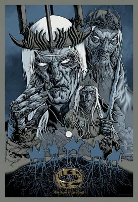 Lord Of The Rings By Mike Sutfin Ltd Edition /285 Screen Print Poster MINT Mondo • $115