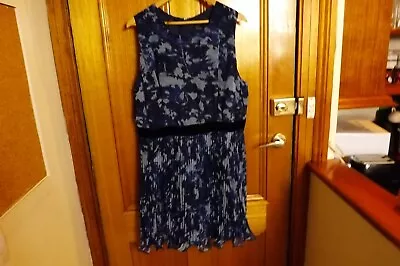 $18 • Buy Asos Curve Blue Dress ~ NEW / UNWORN ~ Size UK 20 Or AU 18 