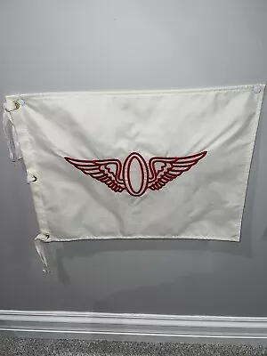 Olympic Club White Pin Flag - Good Condition - 13x17 • $30