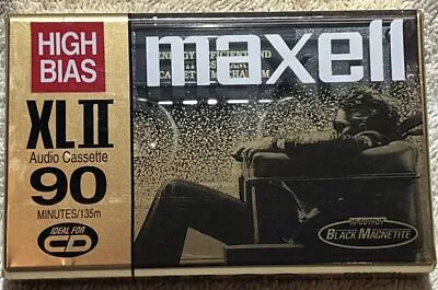 Maxell XL-II 90-minute Blank Audio Cassette Tape New Sealed • $5
