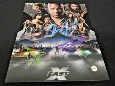 Fast & F X Autographs W COA - Vin Diesel John Cena & Jason Momoa - 8 X 10 Photo • $149