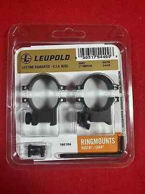 Leupold Sako Medium 54409 Matte Scope Rings Mount • $54