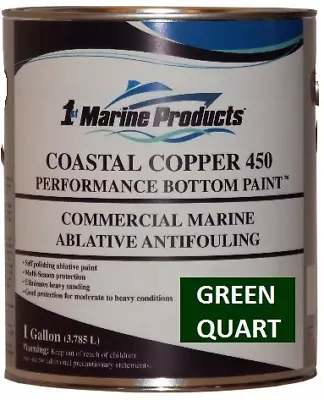 Coastal Copper 450 Multi-Season Ablative Antifouling Bottom Paint GREEN QUART • $52.88