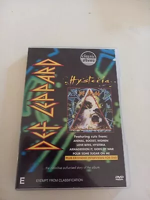 Def Leppard Hysteria Dvd Region 4 With Tracking  • $14.50