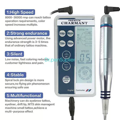 £45.58 • Buy Semi-permanent Eyebrow Tattoo Pen Microblading Machine Kit For Permanent Makeup