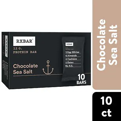 RXBAR Chocolate Sea Salt Chewy Protein Bars Gluten-Free Ready-to-Eat • $18.34