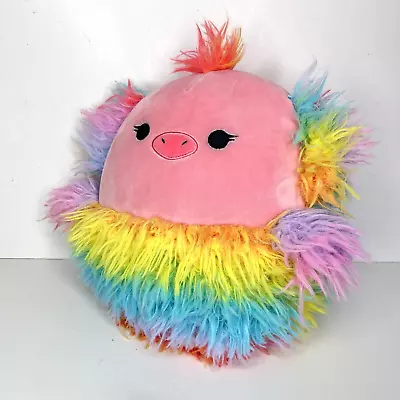 $14.99 • Buy Squishmallows Elda The Rainbow Ostrich Plush Fuzzy Pig Stuffed Toy Exclusive 8”