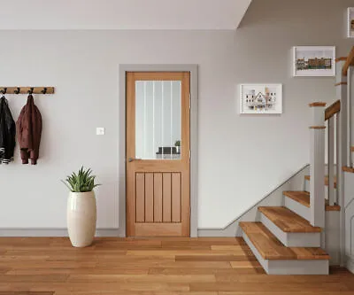 Cottage Style Oak 1 Lite 1 Panel Clear Glazed Internal Doors • £113