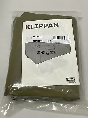 Ikea KLIPPAN Loveseat Sofa COVER ONLY Vissle Yellow-green 604.940.46 - NEW • £67.48