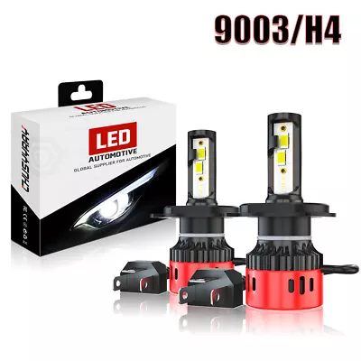 For Kawasaki KFX700 2004-2009 2X H4 9003 6000K COB LED Headlight Hi/Lo Bulbs Kit • $67.98