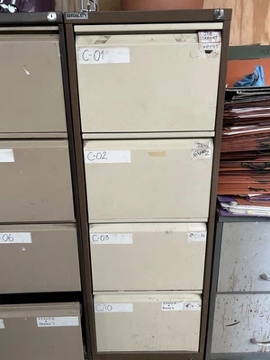 £10 • Buy Bisley 4 Drawer Lockable Filing Cabinet