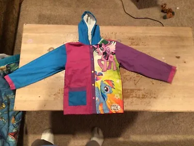 Kids My Little Pony Raincoat Size Small Medium S/M Mlp Rainbow Dash • $14