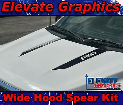 2021-2024 Fits Ford F-150 Wide Hood Spear Graphics Vinyl Stripes 3M Auto Decals • $29.95