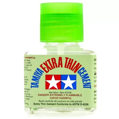 Tamiya Extra Thin Cement 40ml - Plastic Glue - 87038 • £8.94