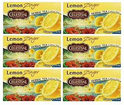 Celestial Seasonings Herbal Tea Lemon Zinger(6 Pack) • $27.21
