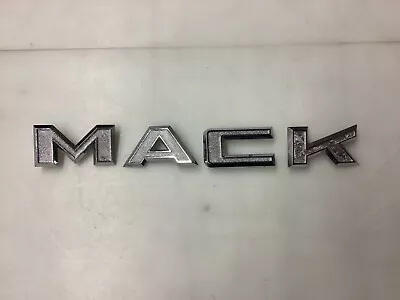 NOS Mack Truck Hood Letters  Early R Model  Metal  Small Version  DM  F  U • $236.69