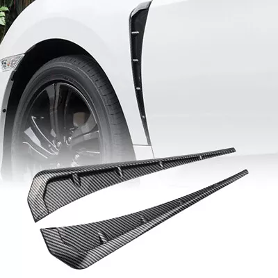 2pc Carbon Fiber Car Side Fender Vent Air Wing Cover Trim Exterior Accessories • $14.88