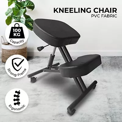 Ergonomic Kneeling Chair Rocking Office Desk Stool Upright Posture Stretch Knee • $137.95