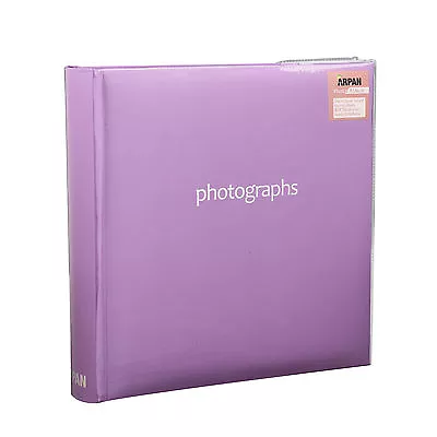 Purple Large Memo Slip In Case  Photo Album Holds  200 Photos   6 X 4 - SM200PE • £9.99