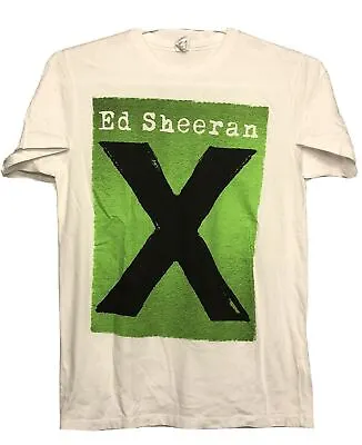 Ed Sheeran - X Tour World Tour T Shirt Concert Size Medium - White & Green • $9.99