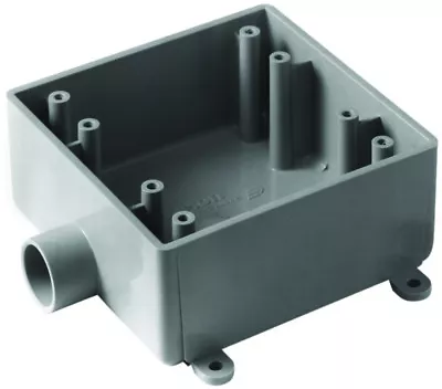 New Carlon E9802e Electrical Pvc Conduit Junction Box 2 Gang 3/4  Knockouts  • $9.99