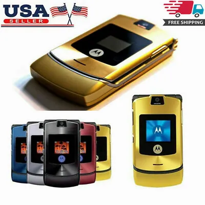 Original Motorola RAZR V3i GSM Unlocked Flip Phone Mobile Cell Phone • $43.99