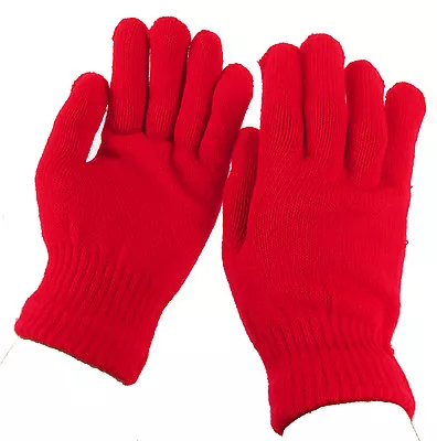 Men Women Winter Warmer Knit Knitted Casual Gloves Stretch One Size Many Styles • $6.49