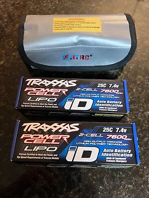 Traxxas  Power Cell 2S 7.4V LiPo Battery 25C 7600mAh ID Connector • $65