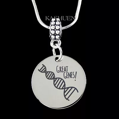 ~Great Genes DNA Biology Chemistry Science Necklace Men Keychain Graduation Gift • $39.99