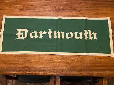 Vintage Dartmouth Pennant Felt Banner. 45  X 16  • $200